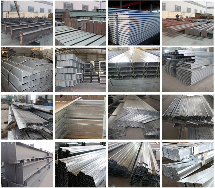 Prefabricated Factories Engineered H Galvanized Steel Beams Structure Warehouses Prefab House