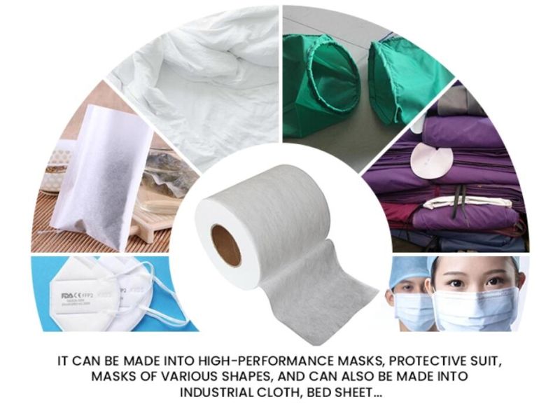 Meltblown Nonwoven Fabric 25g 100% Polypropylene Material Air Filter Meltblown Fabrics