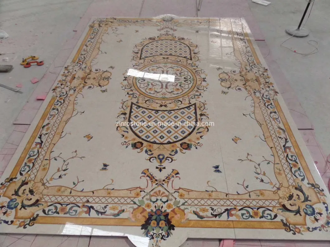Natural Stone Waterjet Marble for Wall/Kitchen/Lobby/Slab/Tile/Mosaic Pattern/Border/Medallion /Floor Tile
