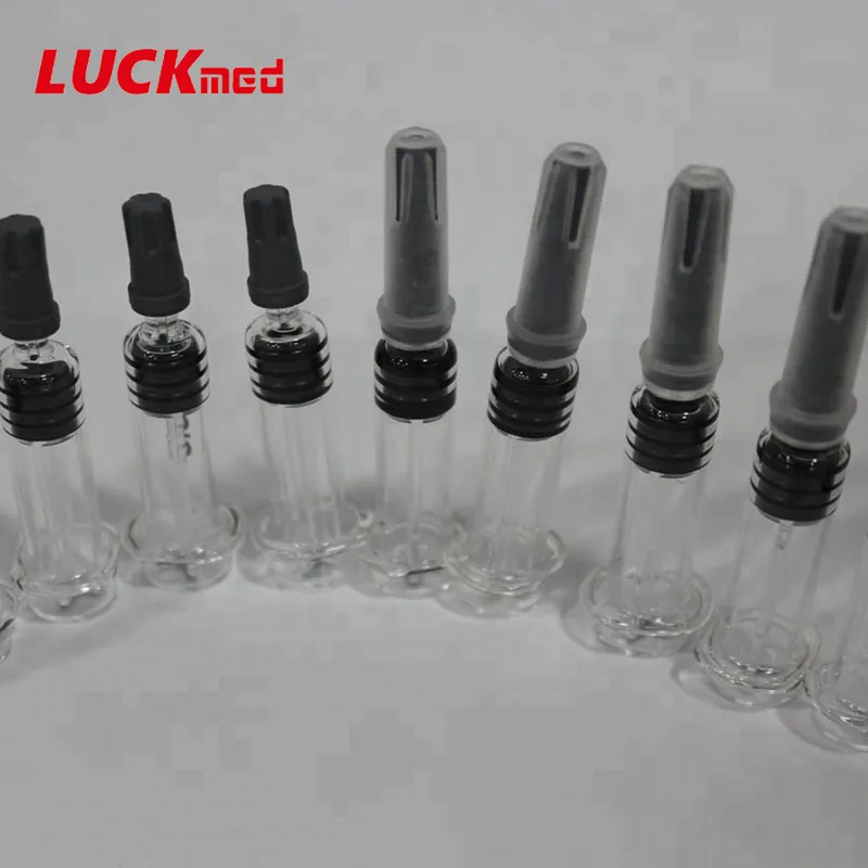 Prefilled Syringe Luer Slip Luer Lock Tip Disposable Glass Syringe