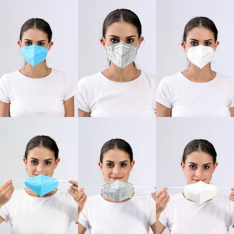 Disposable N95 Industrial Non-Woven Dust Respirator Ear Loop Mask with Valve