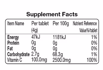 Nutritional Drink Effervescent Glucosamine Chondroitin Tablet