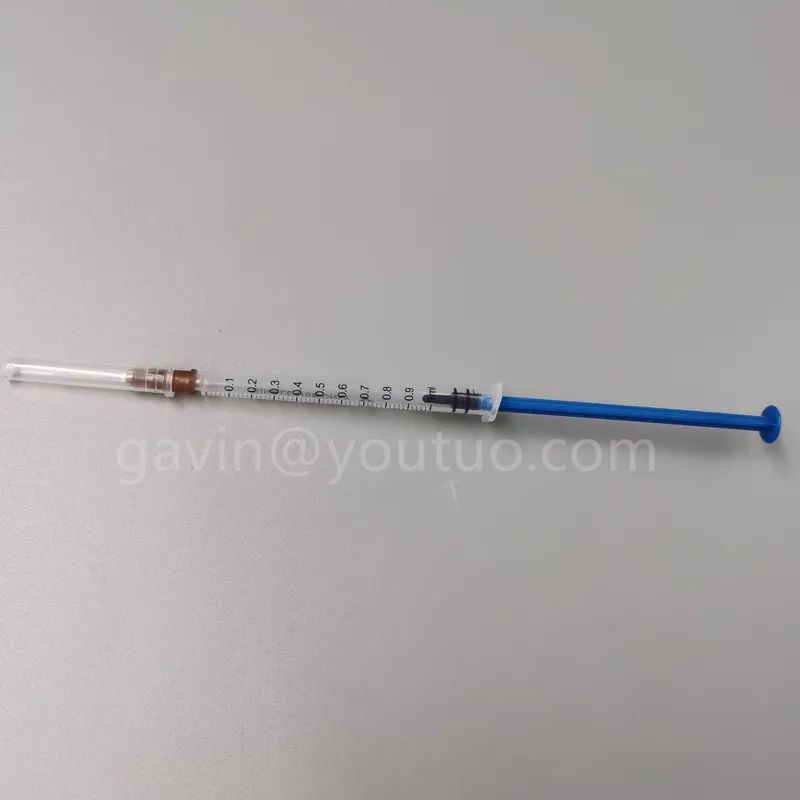 Three Part Syringe Dispensing Device Clinical Medical Syringe 1ml CE