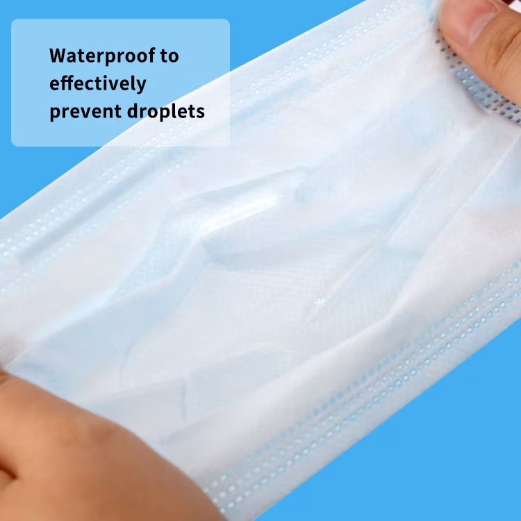 Dust-Proof Non Woven Face Masks 3-Layer Disposable Face Mask