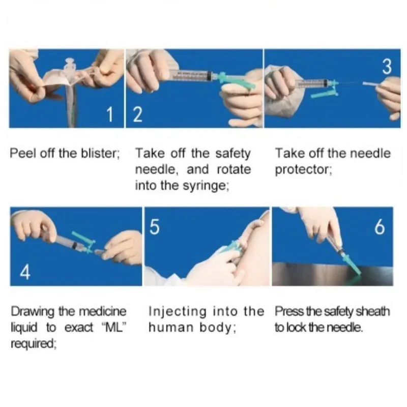 Professional Production 27g Disposable CE FDA Medical Safety Syringe Needle