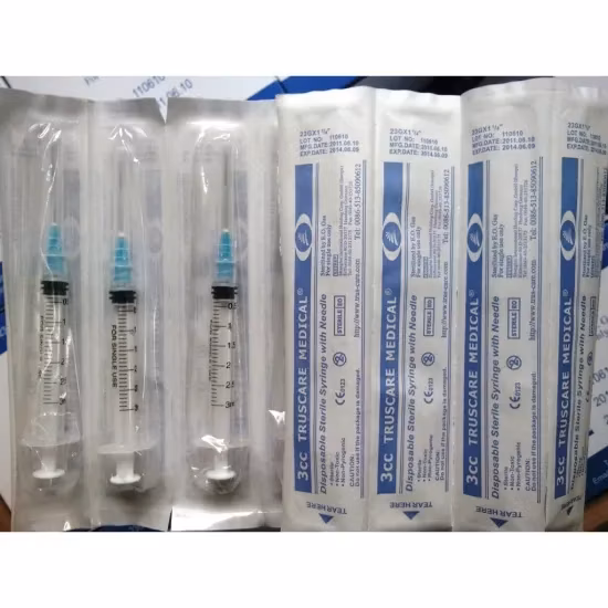CE ISO 1ml Safety Syringe with Retractable Needle