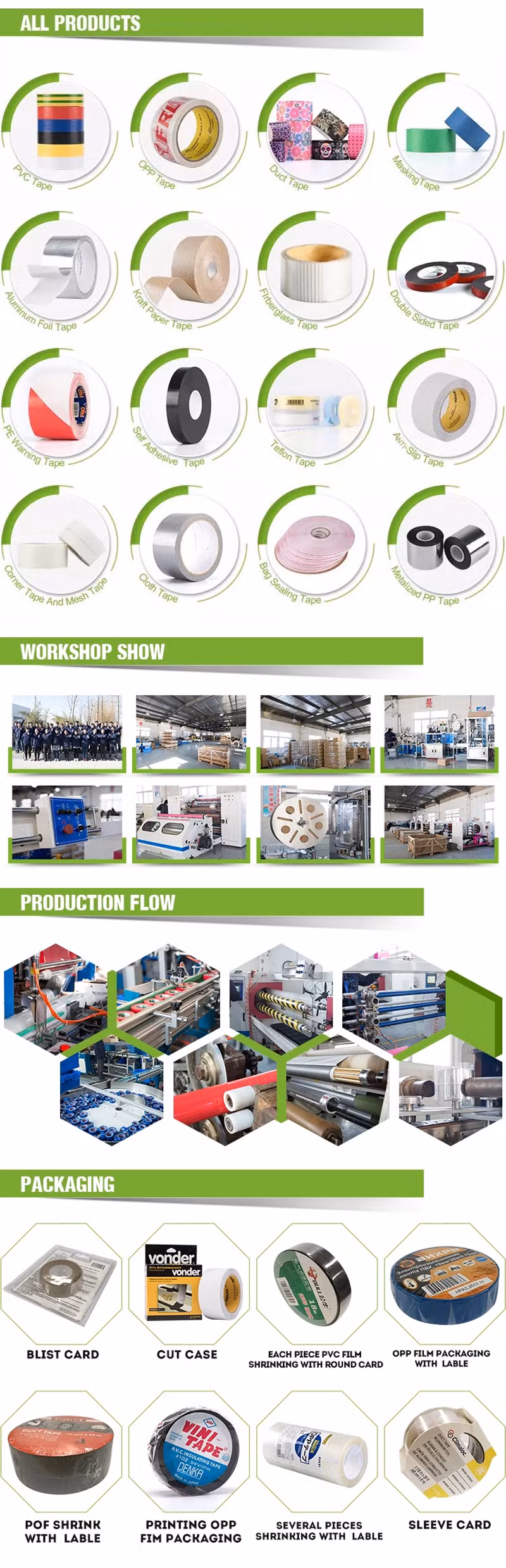 Tape OPP Tape Jumbo Roll Adhesive Tape for Home Decorative