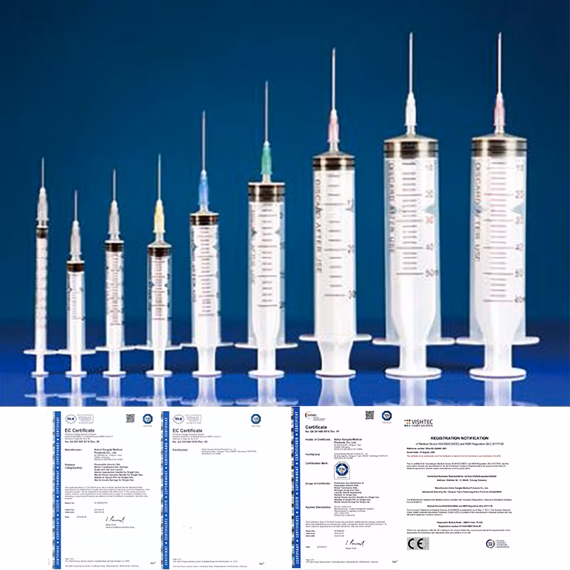 Medical Injection Syringe 1/2/5/10 Ml Luer Lock Safety Syringe