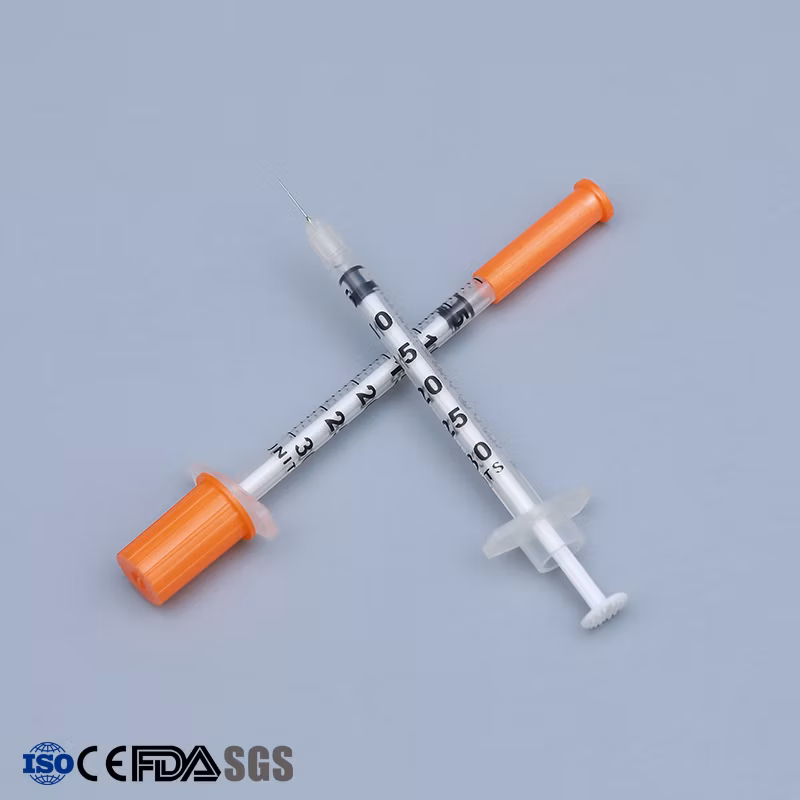 Disposable Medical Supply Insulin Syringe / Syringe Set with Ce, ISO