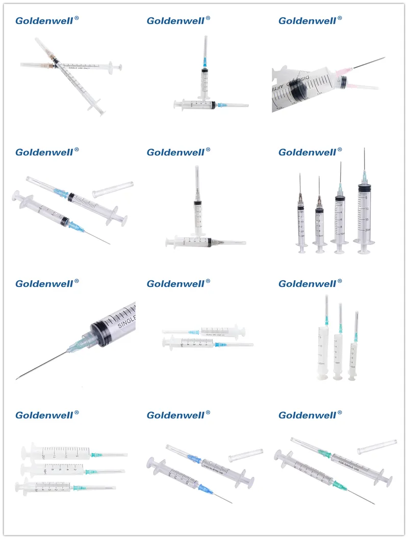 Disposable Syringe Manufacturer Injector Two Part Syringe with CE ISO Certificates