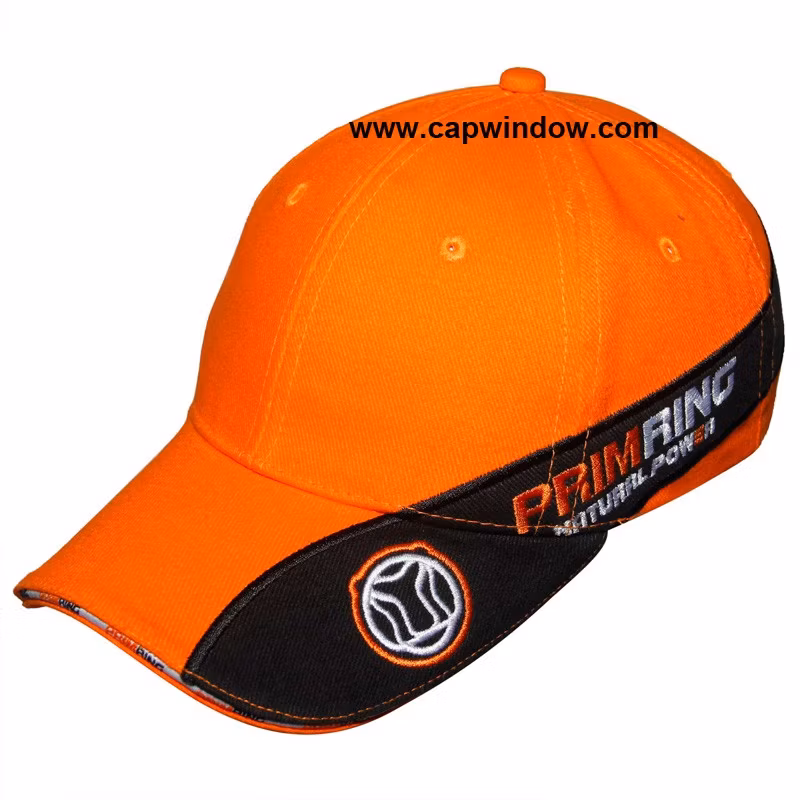 Blue Flame Embroidery Promotional Fashion Sport Racing Baseball Cap