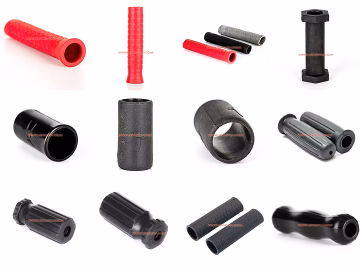 Custom Molded Natural Rubber Scabbard / Soft Rubber Sheath / Flat Grip / Handle Grip