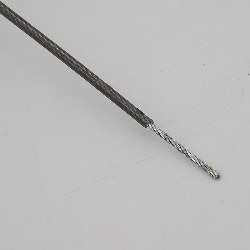 PVC Coated Galvanized Steel Wire Rope with Black Color