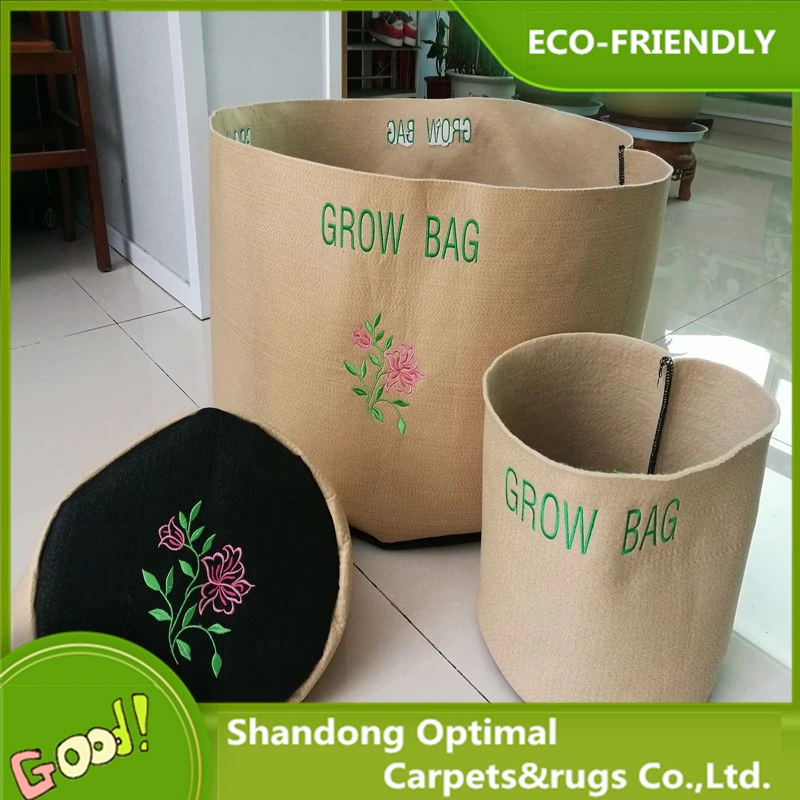 Black Color Fabric Grow Bag with Handles Distribute Cheaper Price
