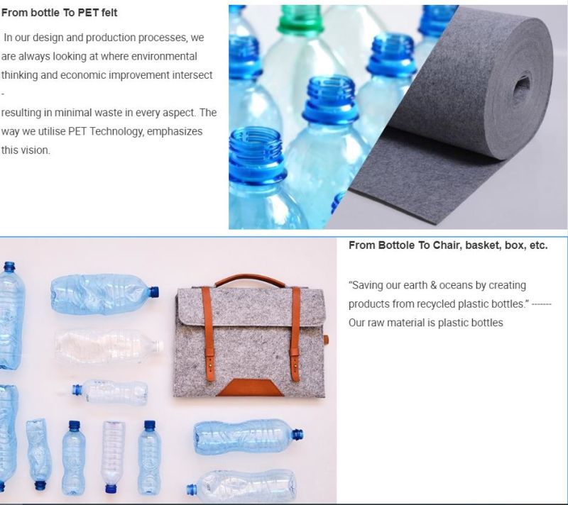 Grs Recycled Polyester Felt Waterproof Nonwoven Fabric for Flooring