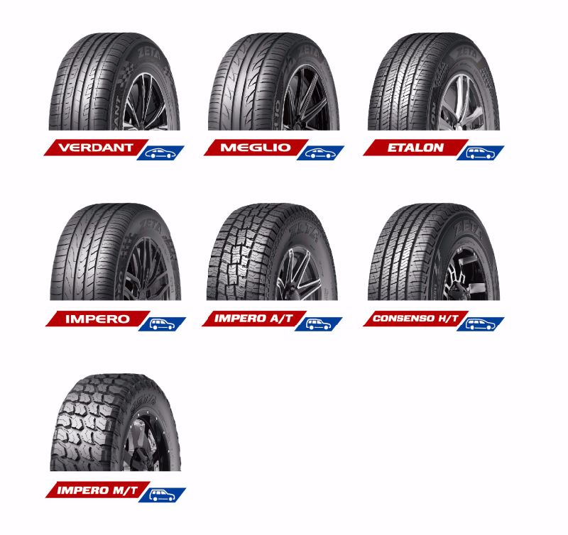 Made in Thailand Popular Pattern Designed Radial PCR Tyres