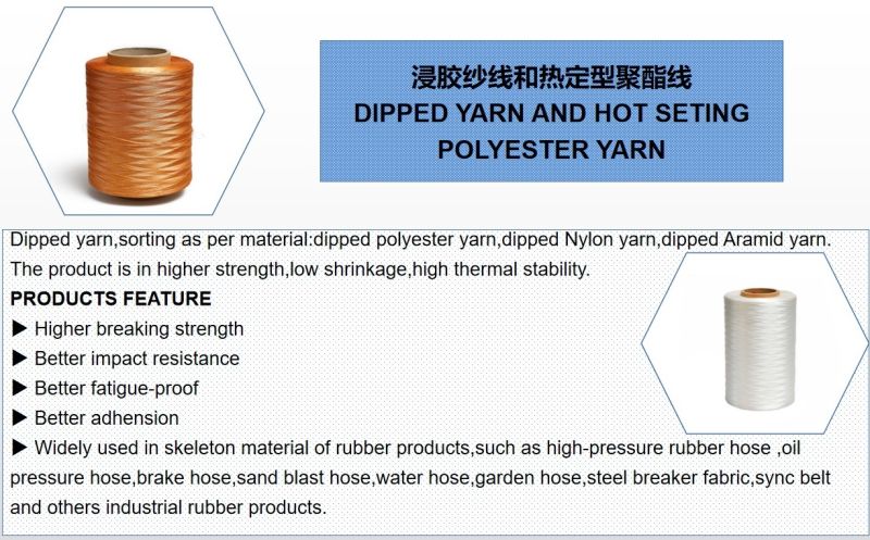 1000d/2 Polyester Rope Fabric for Tires