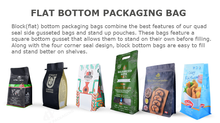 Customized Food Grade Flat Bottom Red Date Bag