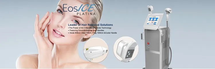 High Power Pulsed Laser Diode 808nm Laser Epilator Triple Wavelength Diode Laser Hair Removal Machine