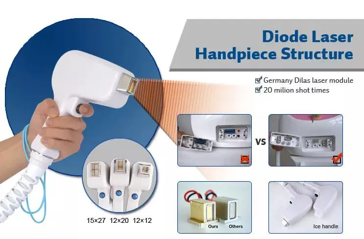 FDA Ce Direct Sale 10 Laser Bars 1200W Diode Laser Hair Removal Machine