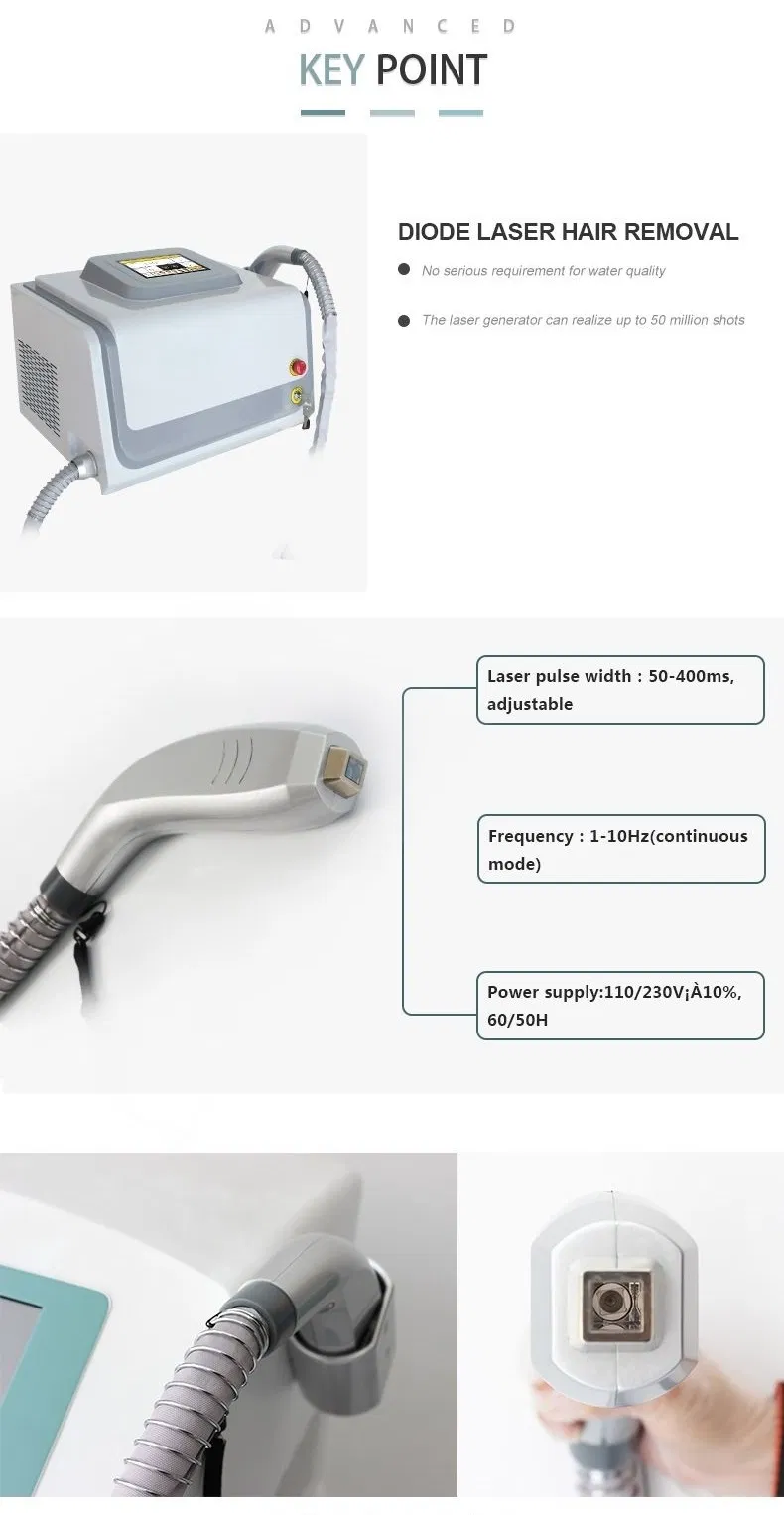 Honkon Practical Diode Laser Beauty Machine Diode Laser Hair Removal Machine