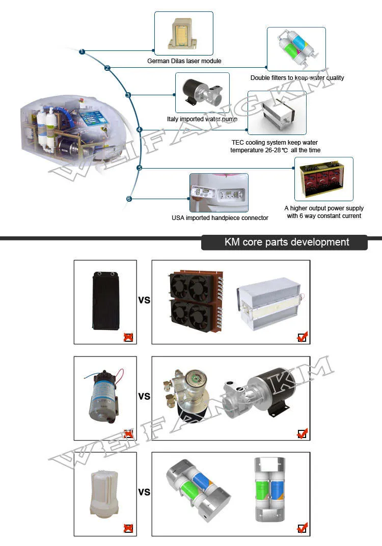 Medical Ce, Tga, FDA Approved 808nm 810nm Diode Laser for Hair Removal Beauty Equipment