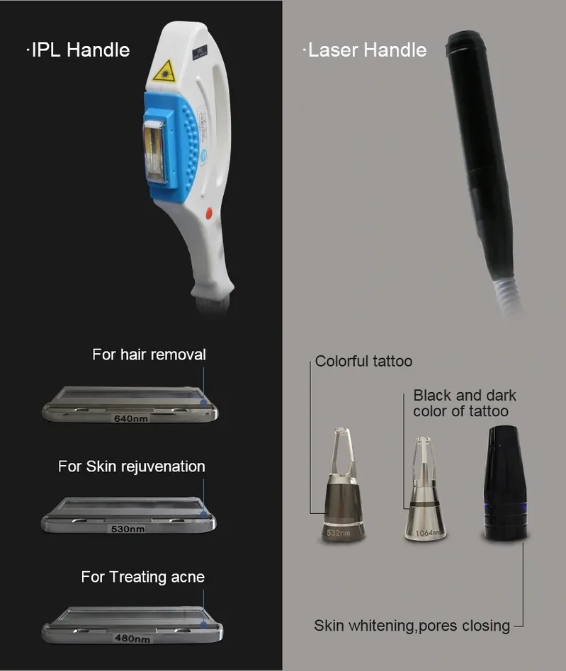 2000W Opt IPL Shr Laser Hair Removal Machine