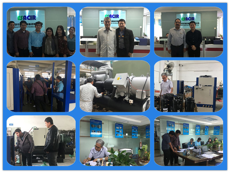 Water Cooled Screw Chiller Industrial Water Chiller for Induction Heating