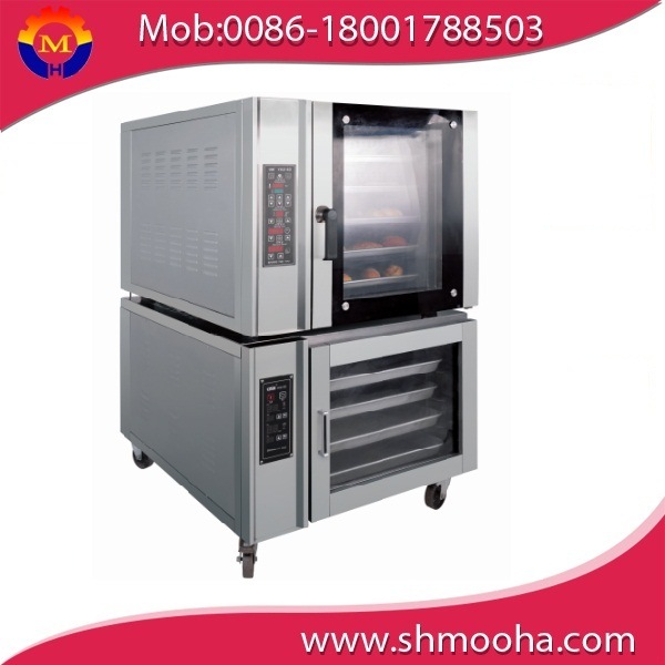 Stainless Steel Industrial Electric Convection Oven 5 Pans for Bakery