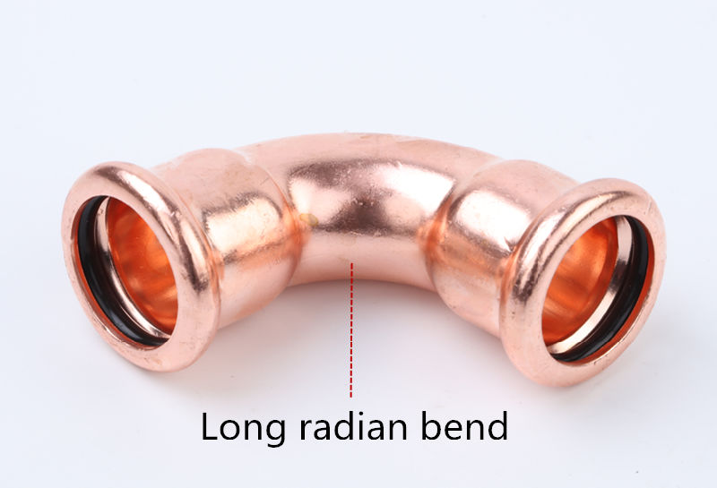 Copper Press 45 Degree Bend Tube Cooling/Water Supply Pipe Fittings