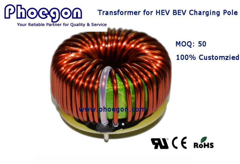 UL Ce RoHS Approved Efd Series Bev Hev Charging Pole Transformer