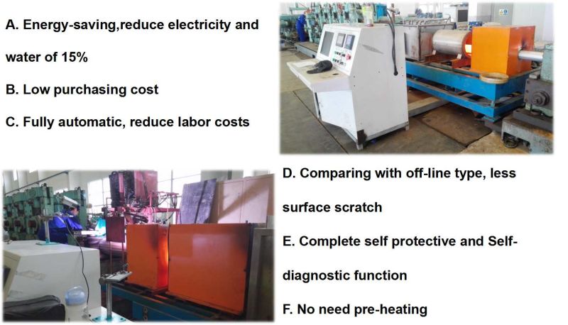 Online Induction Heat Treating Oven for Straight Pipes