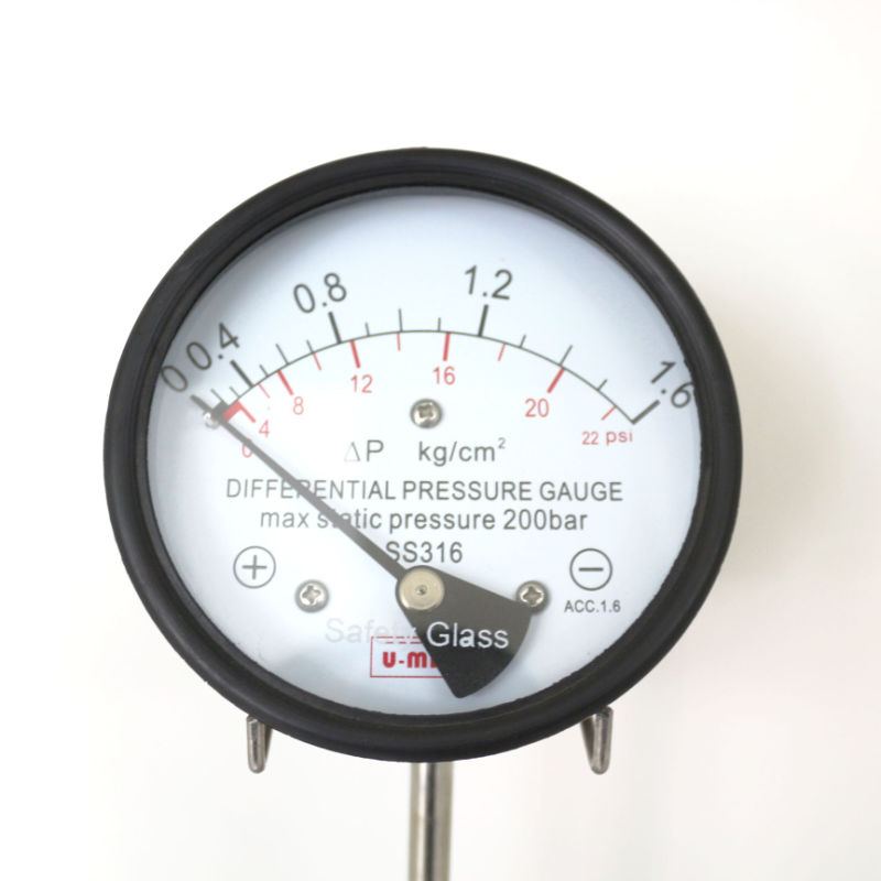 Magnetic Induction Differential Manometer Pressure Gauge with Good Quality