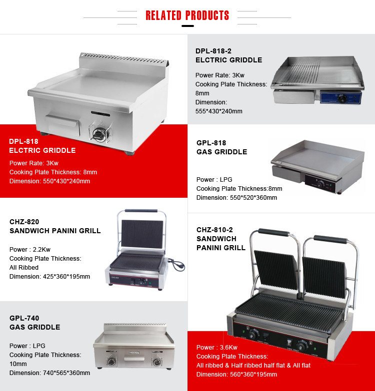 New Prpduct Commercial Hotel Automatic Induction Electric Griddle Oven