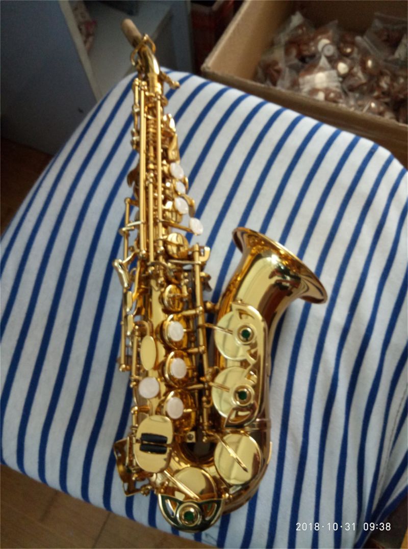 Curved /Straight Soprano Sax/Wholesale Saxophone, Cheap Gift