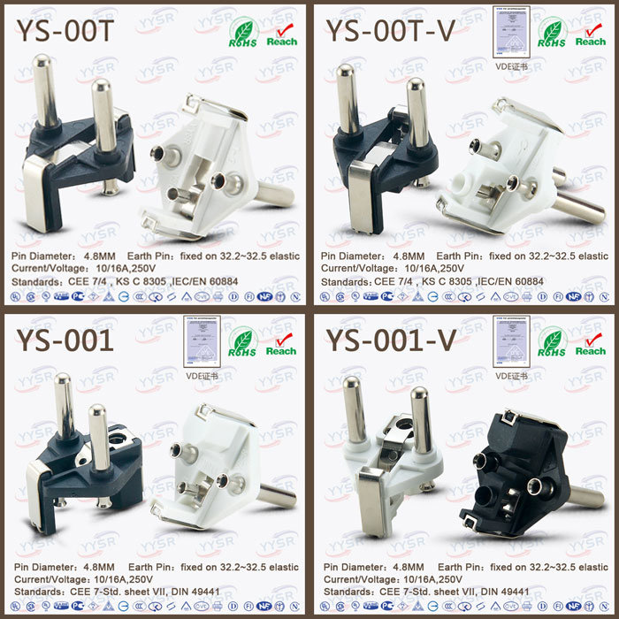Hot Selling VDE Plug Insert, Europe Plug Insert, French Plug Insert