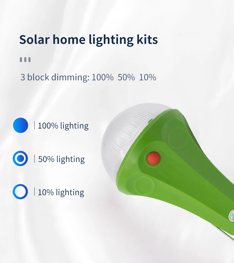 Energy Saving off Grid Lighting Panel Kits Home Mini Home Solar System for Charging Mobile Light