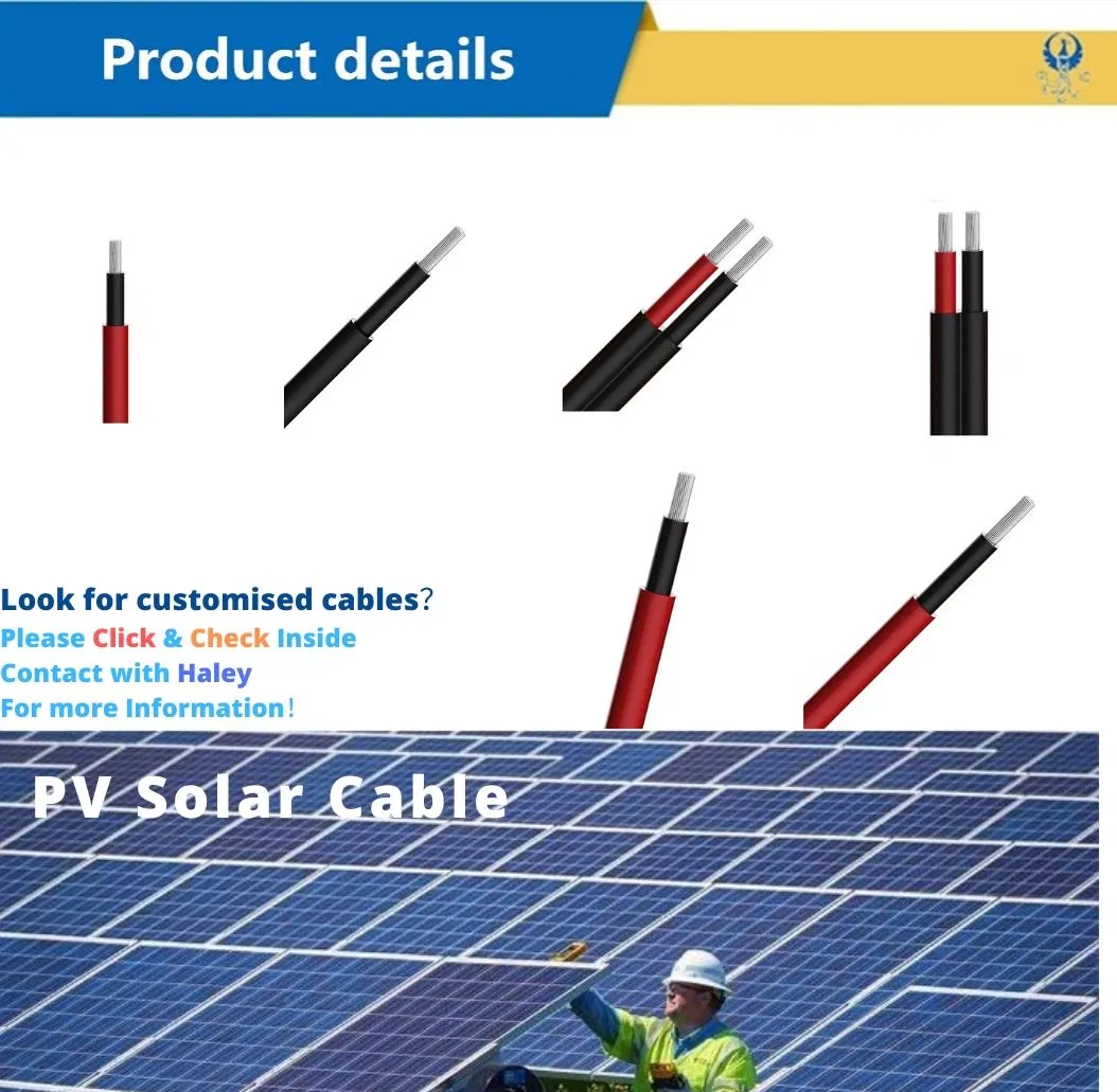 Building Photovoltaic Plant 2mm2 4mm2 5mm2 Solar PV Cable