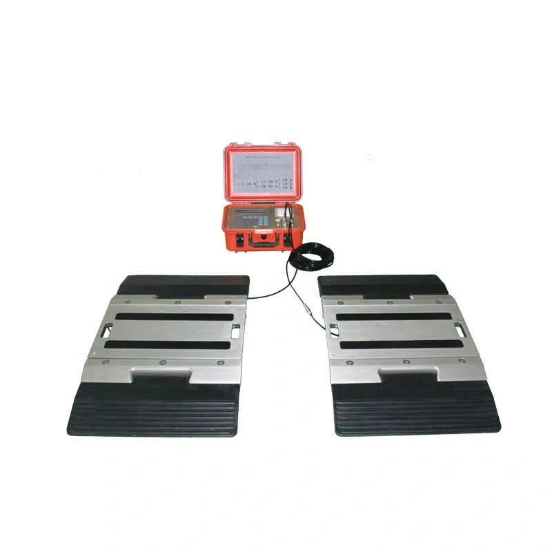 Mobile Truck Scale 2 Pads 4 Pads Axle Wireless Wheel Weigher Build in Printer