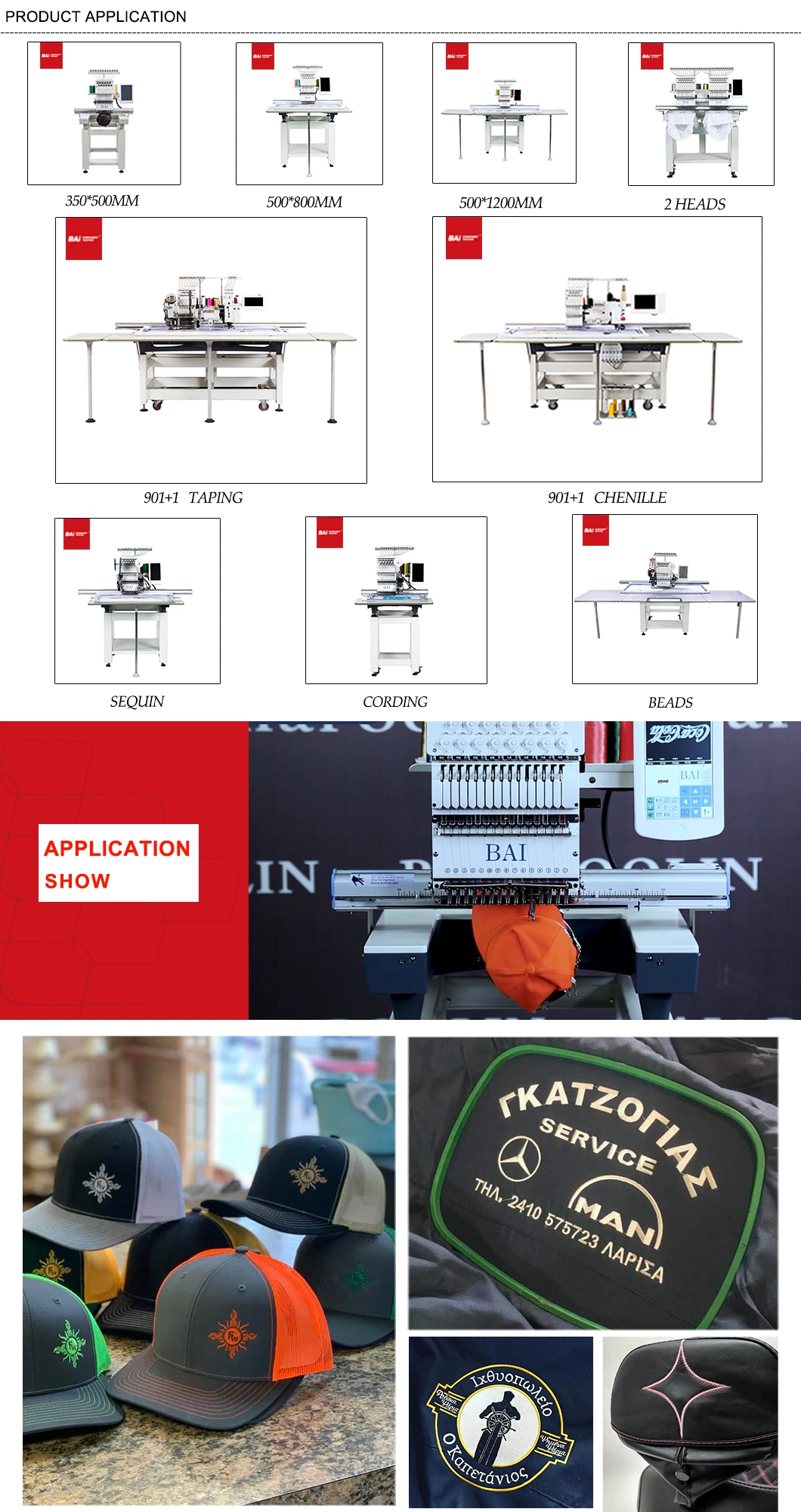 Bai Small Home Automation Multifunctional Computerized Embroidery Machine with Easy Operation
