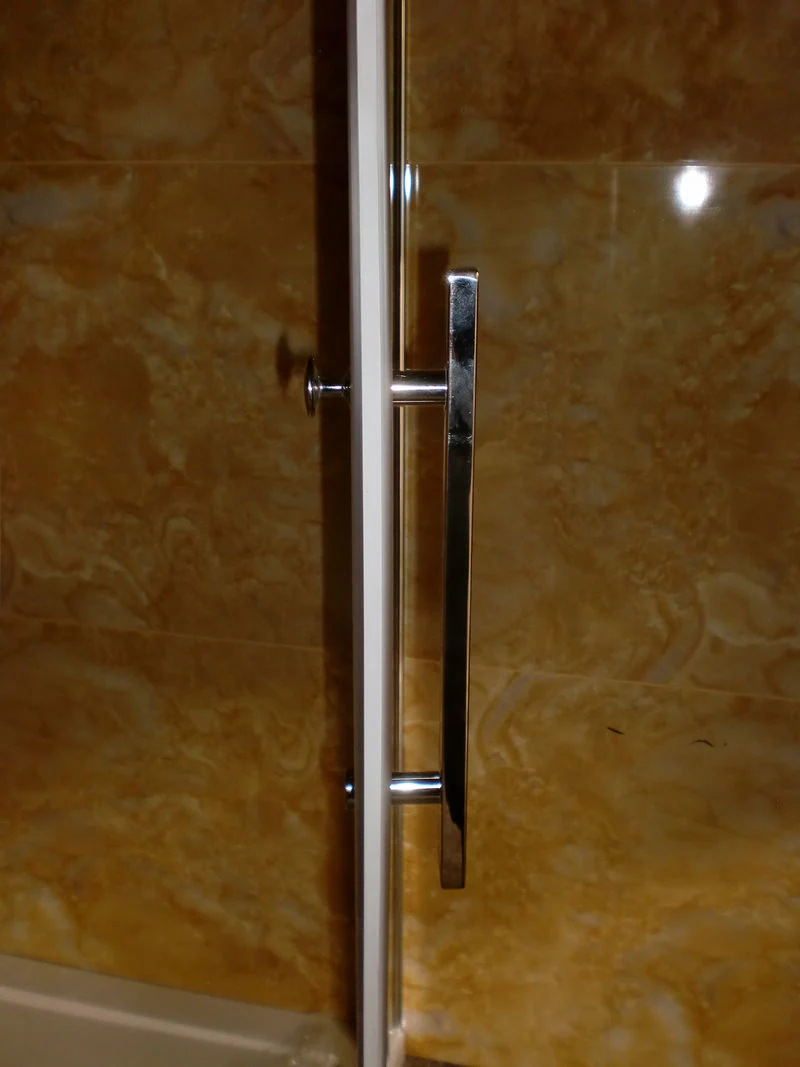 Bathroom European Chromed Aluminium Frame Shower Cabin Box 90X90