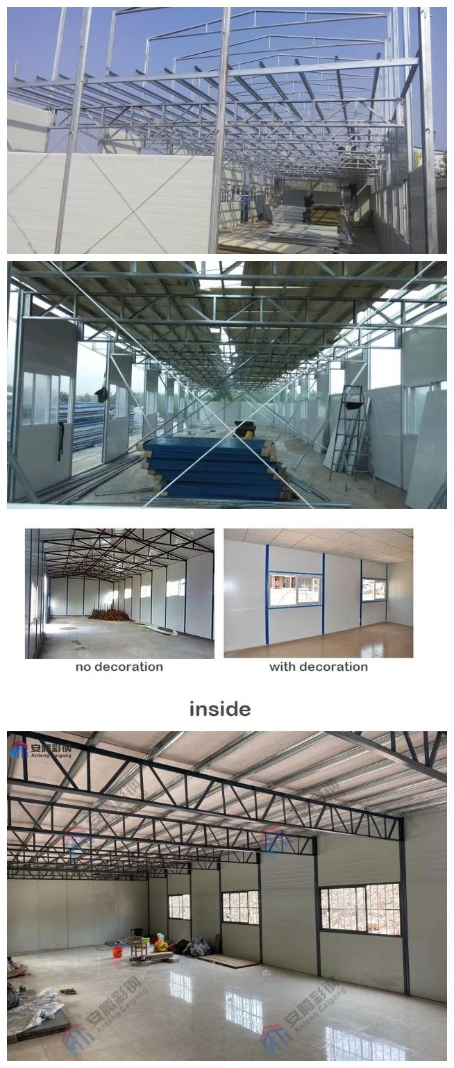 Easy Build Rain-Proof Worker Dormitory Contruction Site Camp Prefabricated Houses