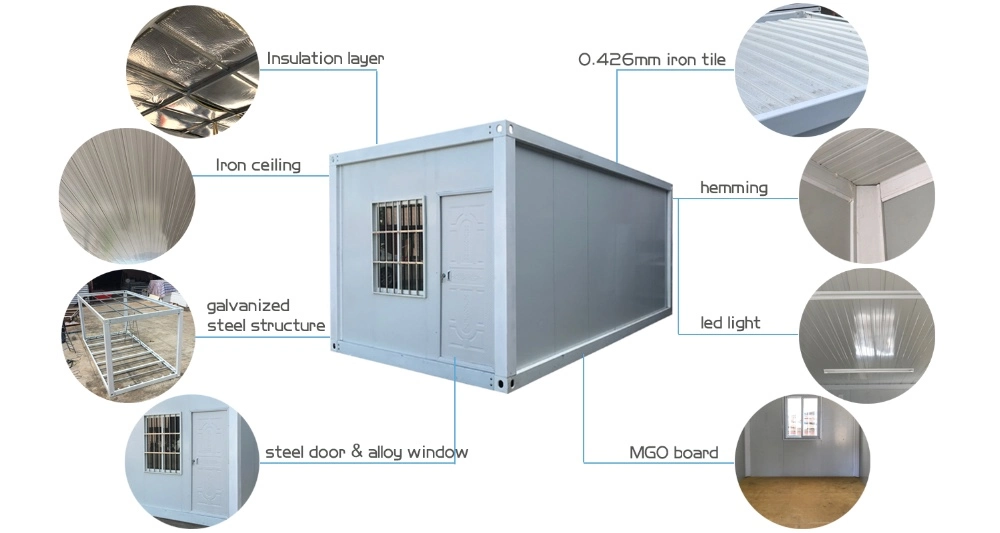 Mobile Kitchen Hous Prefabricated Office Cabin Container Shop Design