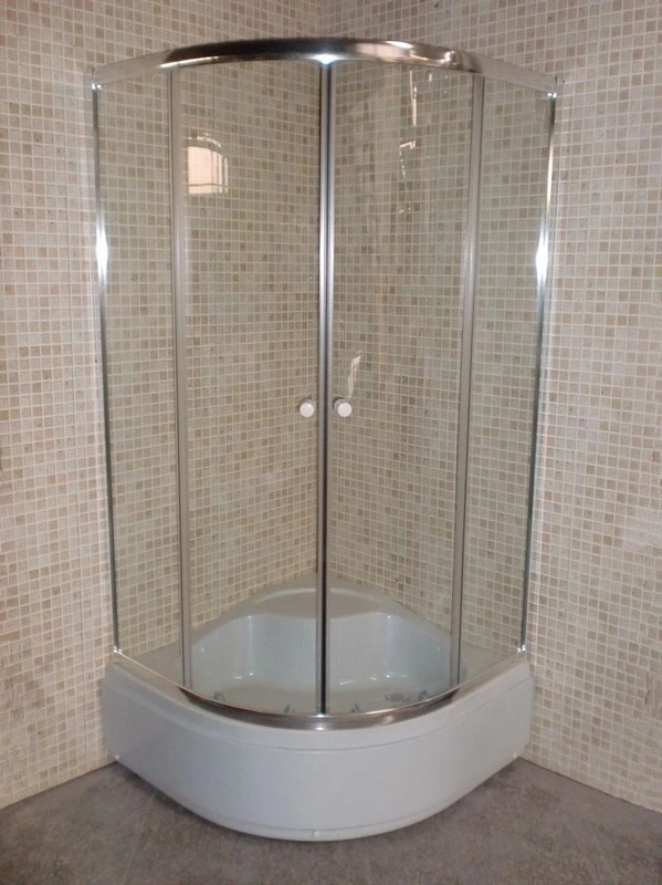 Bathroom Chromed Aluminium Profile Framed Shower Cabin China