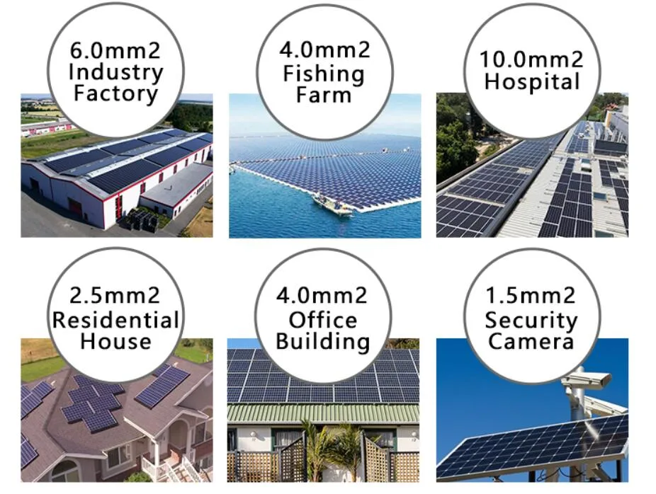 Building Photovoltaic Plant 2mm2 4mm2 5mm2 Solar PV Cable