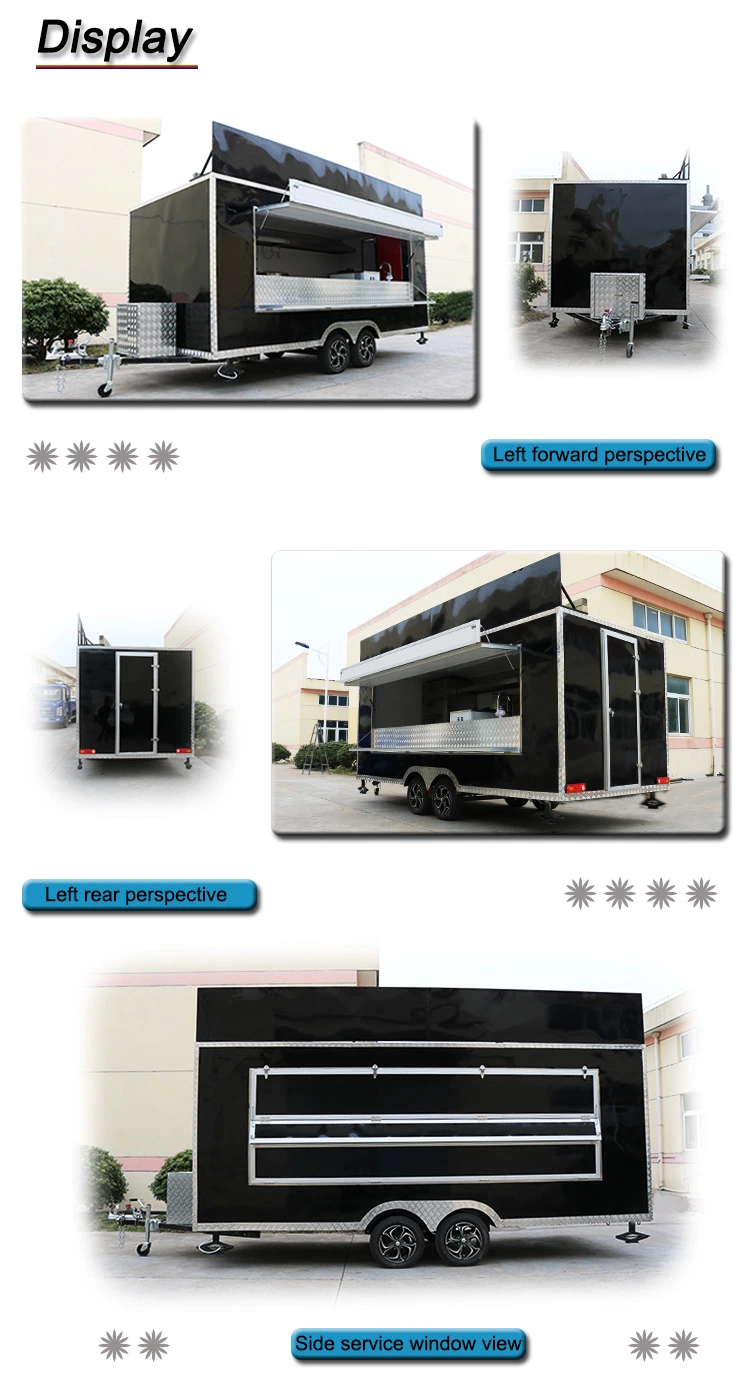 Fast Electric Rent Mobile Food Carts Trailer for Sale Crepe Malaysia