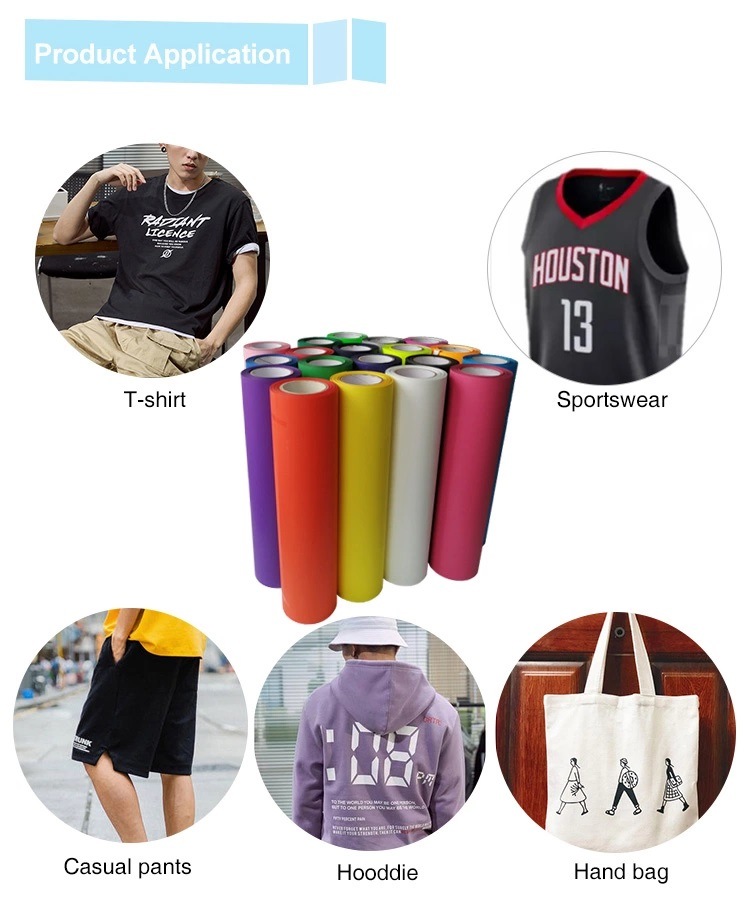 Glitter PU PVC Hologram Flock Printable Reflective Heat Vinyl Transfer Paper for T Shirts
