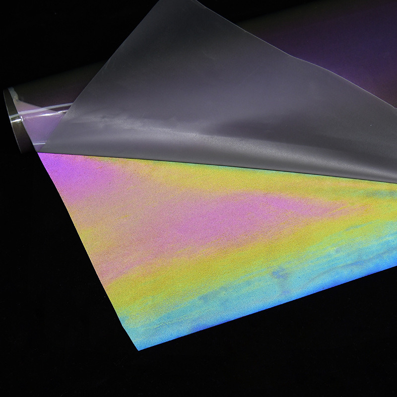 Rainbow Reflective Vinyl Heat Transfer Film Vinyl for Textlie