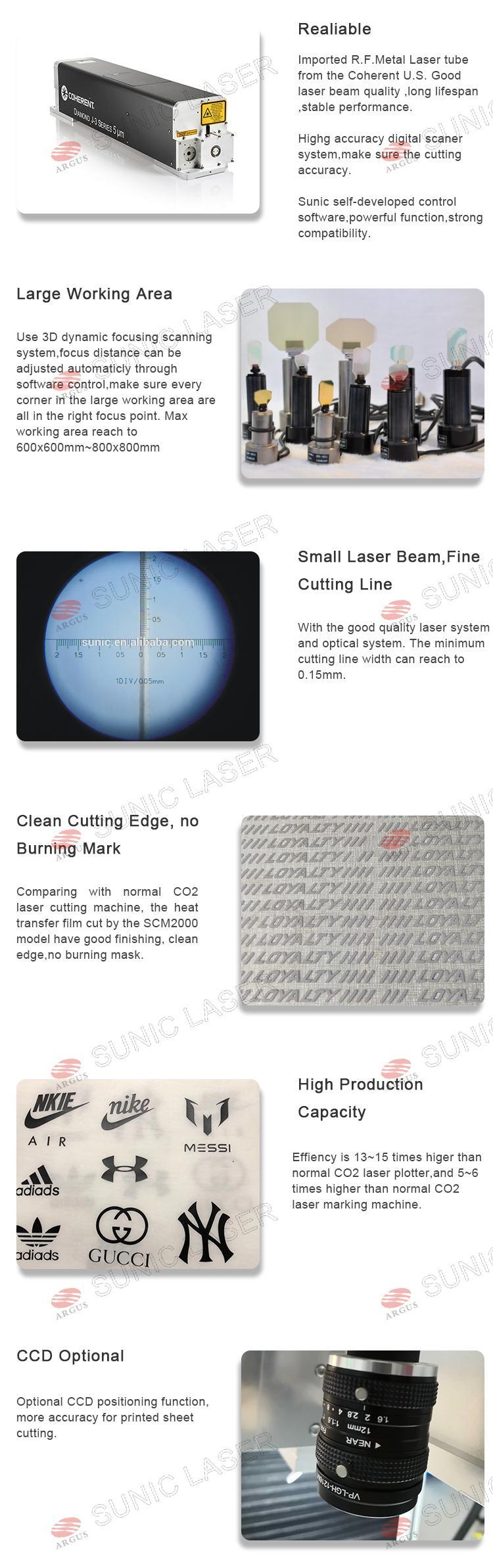 Garment Fabric TPU PU Reflective Heat Transfer Vinyl CO2 Laser Engraving Machine