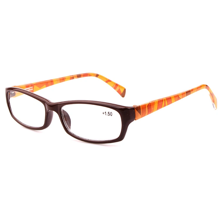 2018 Colorful Spring Hinge Reading Glasses with Hot Transfer